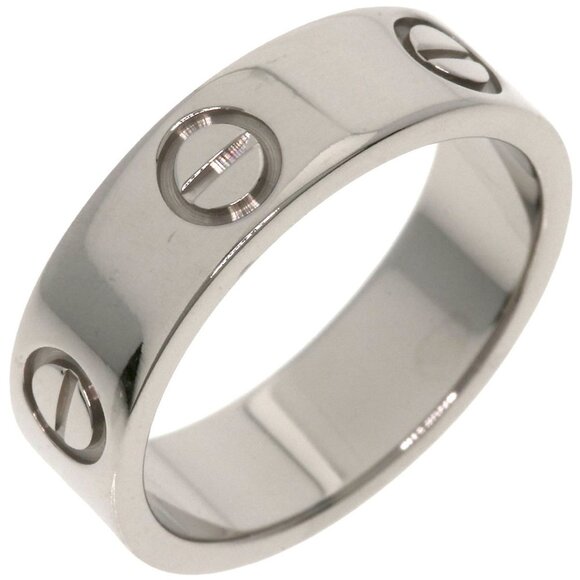 CARTIER 18k White Gold Love Ring #51 - Picture 2 of 9